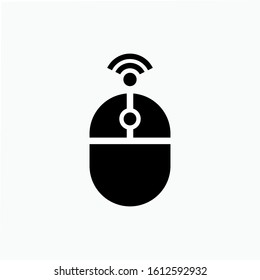 Mouse Computer Icon. Laptop Device Illustration As A Simple Vector Sign & Trendy Symbol for Design and Websites, Presentation or Mobile Application.  