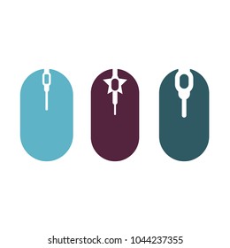 mouse computer icon vector.