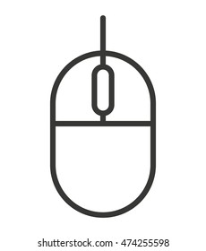 mouse computer isolated icon vector illustration design