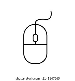 Mouse computer line icon, Vector symbol in trendy flat style on white background