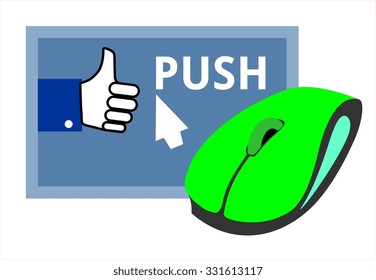 mouse computer push response  pleasant
