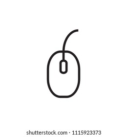 mouse computer vector icon logo template