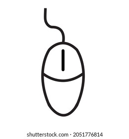 Mouse concept icon. Simple element illustration. Mouse concept outline symbol design. Can be used for web and mobile UI UX . Modern vector style