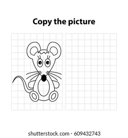 mouse , copy the picture, game for children (kids)