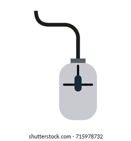 mouse with cord computer icon image