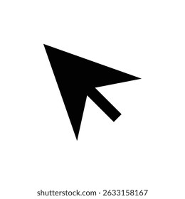 Mouse cursor arrow. Click icon. Pointer button vector.