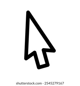 Mouse Cursor, Black Arrow Cursor Vector Icon