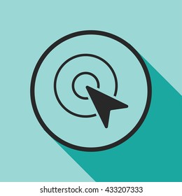 mouse cursor click icon. mouse cursor click sign