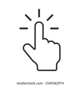 The Mouse Cursor Click vector Icon