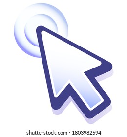 Mouse Cursor Clicking Arrow Link