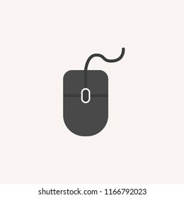 Mouse Cursor Computer Click Modern Vector Style. Mouse Icon Concept