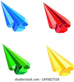 Cristal del cursor del ratón con diferentes colores