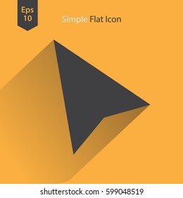 Mouse Cursor Flat Icon. Simple Sign Of Technology. Vector Illustrated Symbol