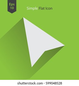 Mouse Cursor Flat Icon. Simple Sign Of Technology. Vector Illustrated Symbol