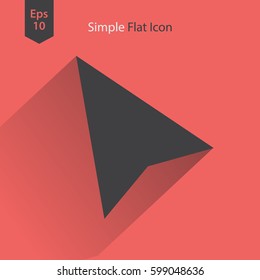 Mouse Cursor Flat Icon. Simple Sign Of Technology. Vector Illustrated Symbol
