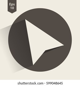 Mouse Cursor Flat Icon. Simple Sign Of Technology. Vector Illustrated Symbol