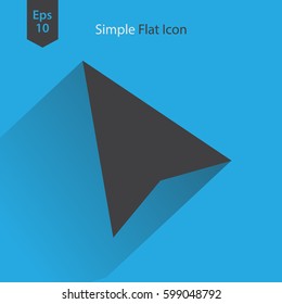Mouse Cursor Flat Icon. Simple Sign Of Technology. Vector Illustrated Symbol