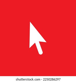 Mouse cursor icon, graphic resource template, vector illustration.
