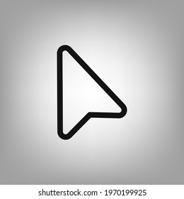Mouse cursor icon for the interface of applications, games.