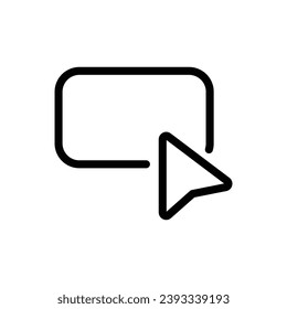 mouse cursor icon isolated on white background. Pointer cursor icon. Computer web arrows. clicking pointer. cursor selecting. vector illustration. mouse cursor element design.