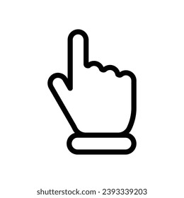 mouse cursor icon isolated on white background. Pointer cursor icon. Computer web arrows. clicking pointer. cursor selecting. vector illustration. mouse cursor element design.