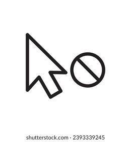 mouse cursor icon isolated on white background. Pointer cursor icon. Computer web arrows. clicking pointer. cursor selecting. vector illustration. mouse cursor element design.