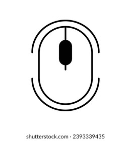 mouse cursor icon isolated on white background. Pointer cursor icon. Computer web arrows. clicking pointer. cursor selecting. vector illustration. mouse cursor element design.