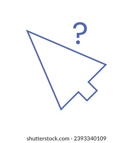 mouse cursor icon isolated on white background. Pointer cursor icon. Computer web arrows. clicking pointer. cursor selecting. vector illustration. mouse cursor element design.