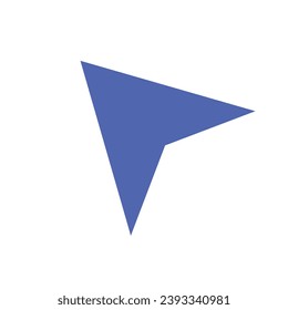 mouse cursor icon isolated on white background. Pointer cursor icon. Computer web arrows. clicking pointer. cursor selecting. vector illustration. mouse cursor element design.