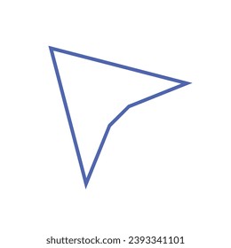 mouse cursor icon isolated on white background. Pointer cursor icon. Computer web arrows. clicking pointer. cursor selecting. vector illustration. mouse cursor element design.