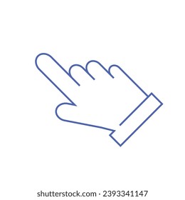 mouse cursor icon isolated on white background. Pointer cursor icon. Computer web arrows. clicking pointer. cursor selecting. vector illustration. mouse cursor element design.
