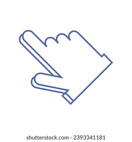 mouse cursor icon isolated on white background. Pointer cursor icon. Computer web arrows. clicking pointer. cursor selecting. vector illustration. mouse cursor element design.