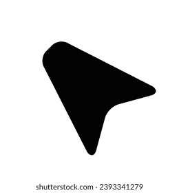 mouse cursor icon isolated on white background. Pointer cursor icon. Computer web arrows. clicking pointer. cursor selecting. vector illustration. mouse cursor element design.