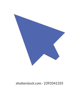 mouse cursor icon isolated on white background. Pointer cursor icon. Computer web arrows. clicking pointer. cursor selecting. vector illustration. mouse cursor element design.