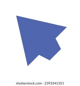 mouse cursor icon isolated on white background. Pointer cursor icon. Computer web arrows. clicking pointer. cursor selecting. vector illustration. mouse cursor element design.