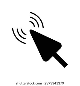 mouse cursor icon isolated on white background. Pointer cursor icon. Computer web arrows. clicking pointer. cursor selecting. vector illustration. mouse cursor element design.