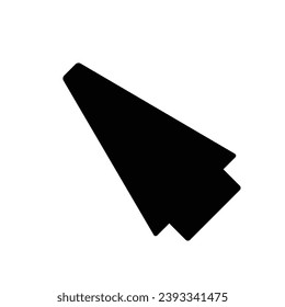 mouse cursor icon isolated on white background. Pointer cursor icon. Computer web arrows. clicking pointer. cursor selecting. vector illustration. mouse cursor element design.