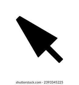 mouse cursor icon isolated on white background. Pointer cursor icon. Computer web arrows. clicking pointer. cursor selecting. vector illustration. mouse cursor element design.