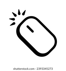 mouse cursor icon isolated on white background. Pointer cursor icon. Computer web arrows. clicking pointer. cursor selecting. vector illustration. mouse cursor element design.