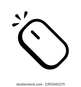 mouse cursor icon isolated on white background. Pointer cursor icon. Computer web arrows. clicking pointer. cursor selecting. vector illustration. mouse cursor element design.