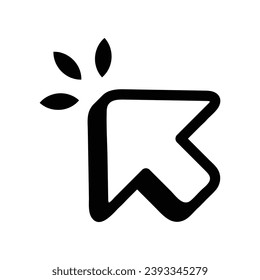 mouse cursor icon isolated on white background. Pointer cursor icon. Computer web arrows. clicking pointer. cursor selecting. vector illustration. mouse cursor element design.