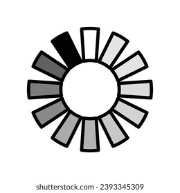 mouse cursor icon isolated on white background. Pointer cursor icon. Computer web arrows. clicking pointer. cursor selecting. vector illustration. mouse cursor element design.