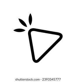 mouse cursor icon isolated on white background. Pointer cursor icon. Computer web arrows. clicking pointer. cursor selecting. vector illustration. mouse pointer element design.