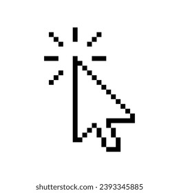 mouse cursor icon isolated on white background. Pointer cursor icon. Computer web arrows. clicking pointer. cursor selecting. vector illustration. mouse pointer element design.
