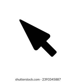 mouse cursor icon isolated on white background. Pointer cursor icon. Computer web arrows. clicking pointer. cursor selecting. vector illustration. mouse pointer element design.