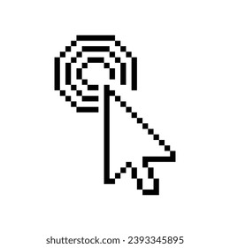 mouse cursor icon isolated on white background. Pointer cursor icon. Computer web arrows. clicking pointer. cursor selecting. vector illustration. mouse pointer element design.