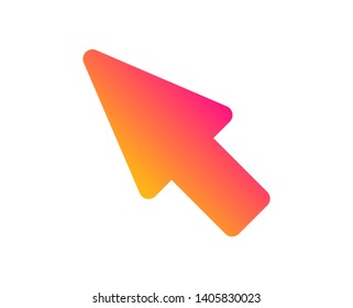 Mouse Cursor icon. Pointer sign. Click arrow symbol. Classic flat style. Gradient mouse cursor icon. Vector