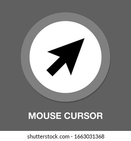 Mouse cursor icon. Pointer symbol.