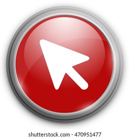 Mouse cursor icon. Pointer symbol.