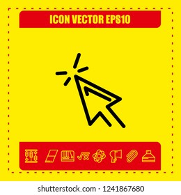 mouse cursor icon vector